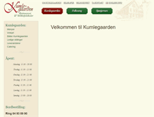 Tablet Screenshot of kumlegaarden.no